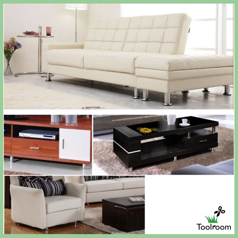 Chân Ghế Sofa Chống Gỉ Màu Trắng 8cm Tiện Dụng