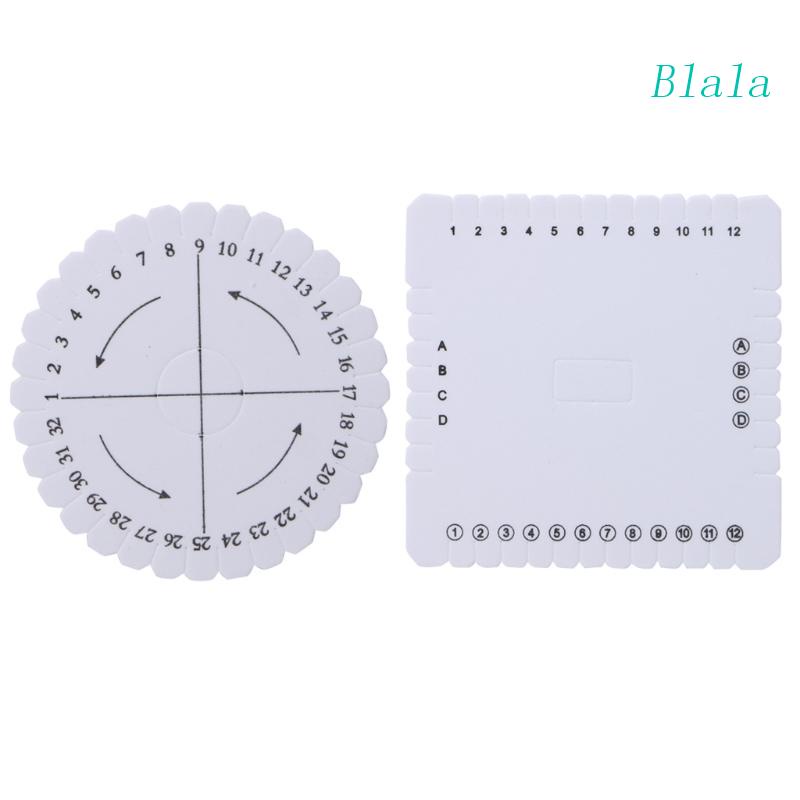 Set 2 Đĩa Bện Dây Kumihimo Trang Trí Đa Năng Tiện Dụng