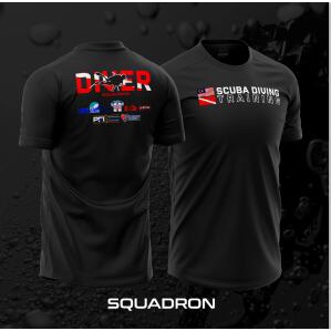 Squadron Malaysia X Malaysia Lặn Club Edition Áo thun thăng hoa / Baju Microfiber Jersi / Jersey Thă