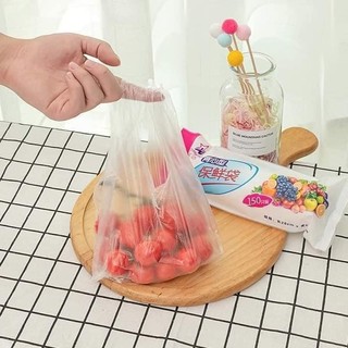 (Bán buôn- Sỉ) Cuộn 100 túi nilon có quai (cuộn)
