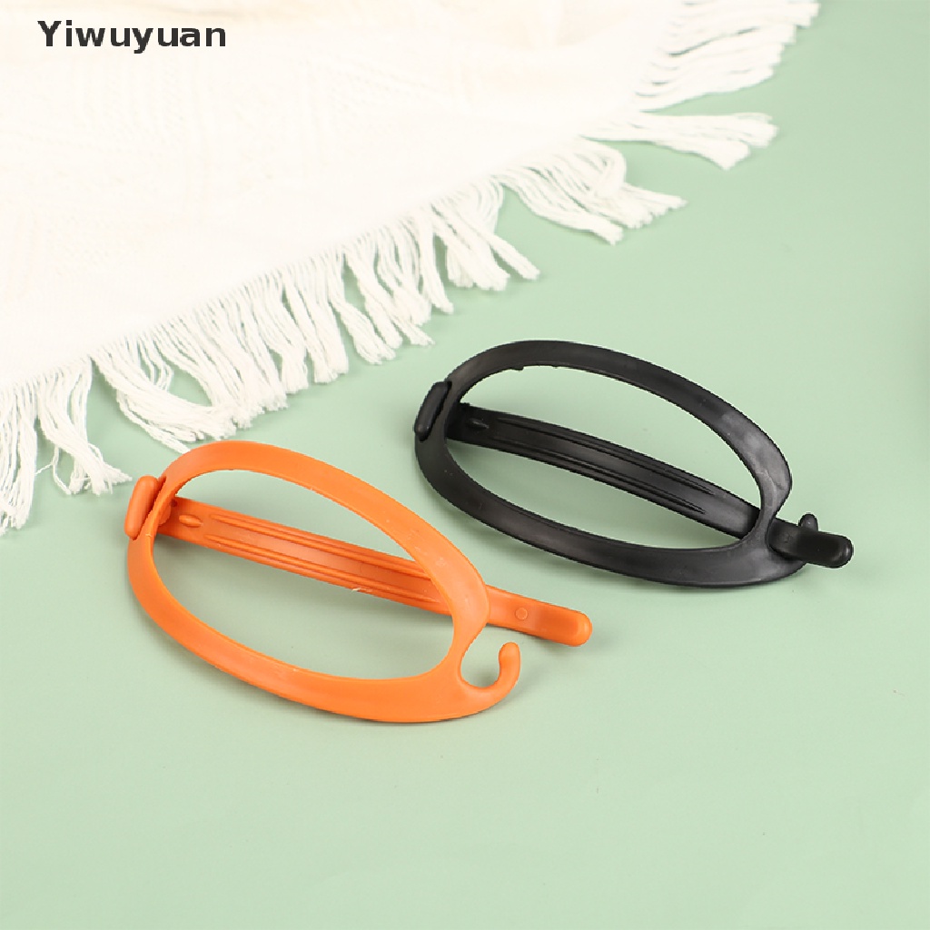 < Yiwuyuan > Kẹp Tóc Mỏ Vịt Bằng Nhựa Cỡ Lớn