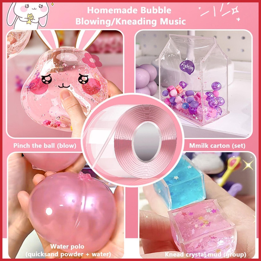 Đồ Chơi Thổi Bong Bóng Nano Siêu Co Giãn DIY Dành Cho Tiệc Tùng
