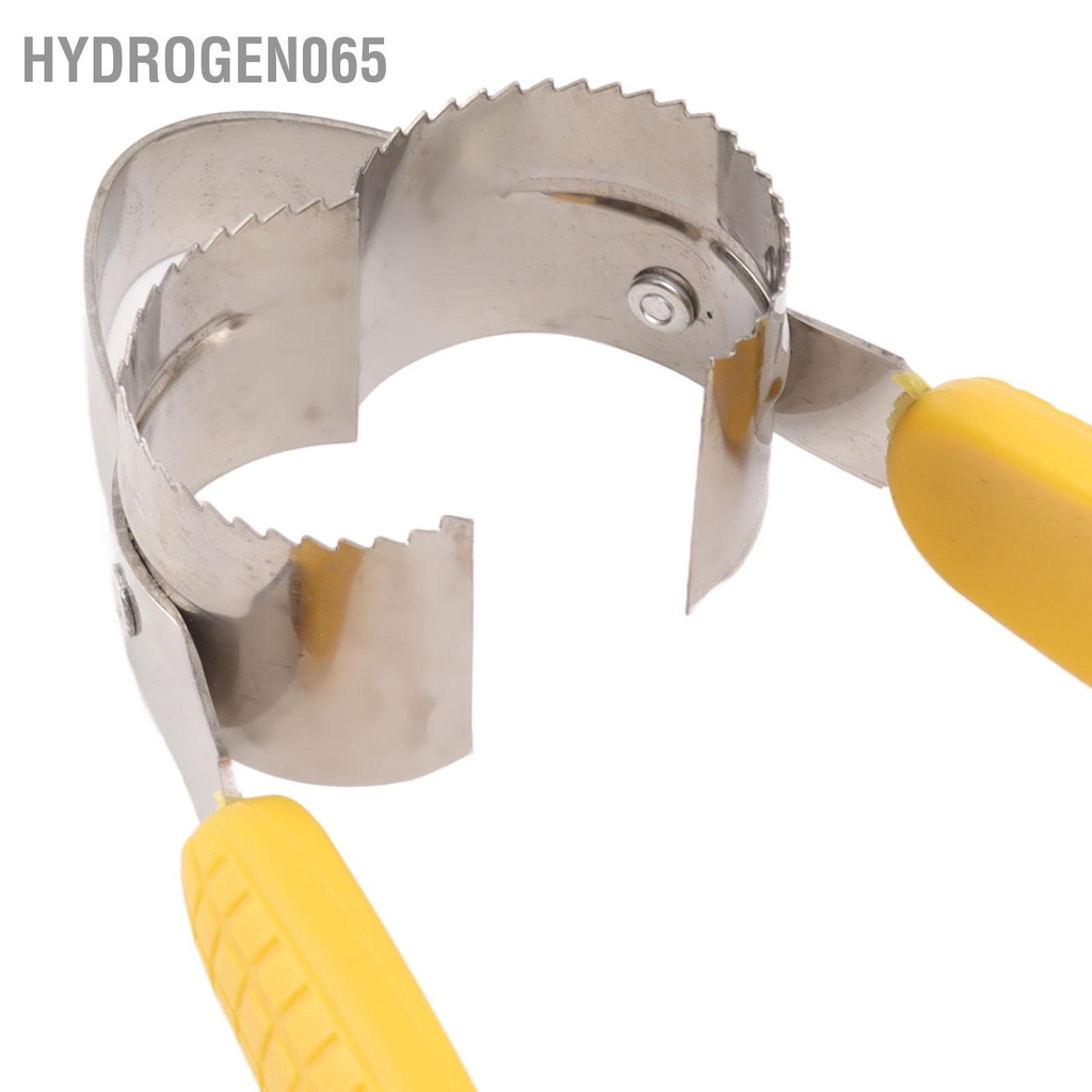 Hydrogen065 4 CÁI Dụng cụ bóc vỏ ngô bằng thép không gỉ Công tước lõi với tay cầm nhựa hình cho nhà bếp