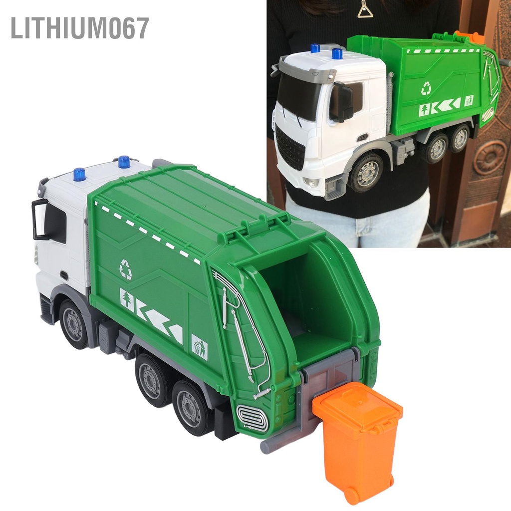 Lithium067 Giáo dục đồ chơi xe rác điện tử Xe tái chế có điều khiển từ xa cho bé trai gái