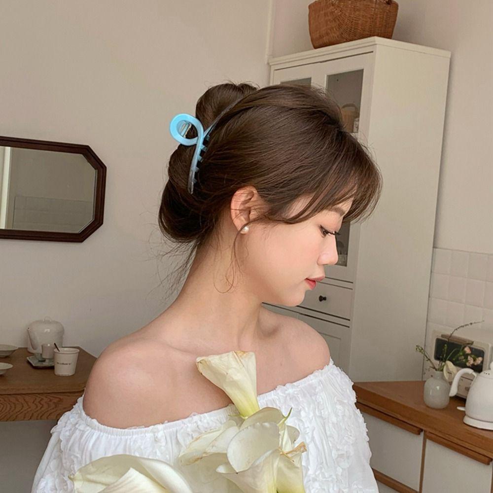 Kẹp Tóc Hình Cá Mập Màu Gradient Cỡ Lớn Sáng Tạo Thanh Lịch Dành Cho Bạn Gái Back2Lilife