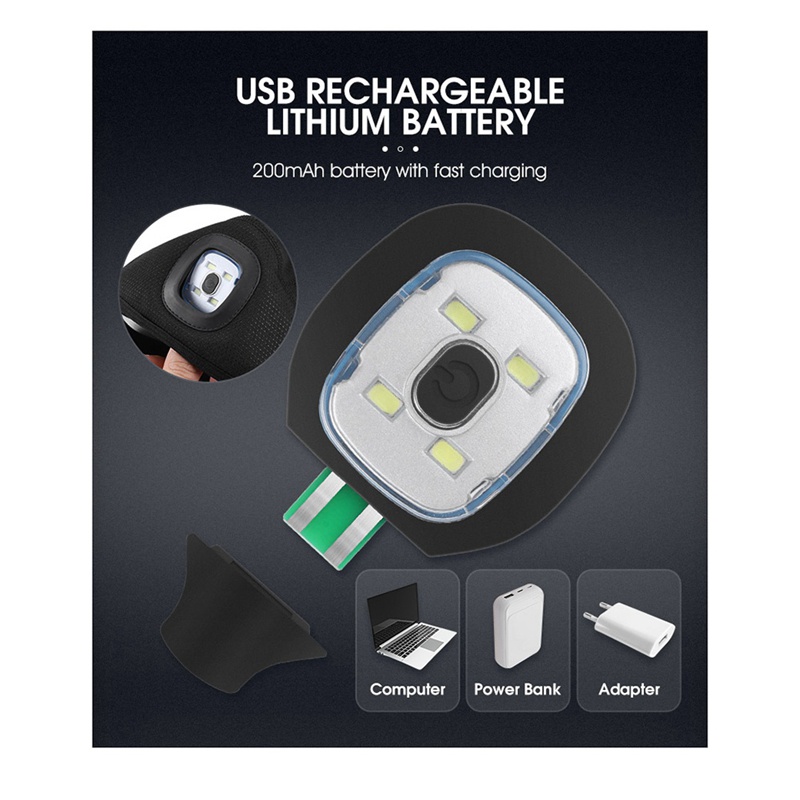 1 Mũ Beanie Dệt Kim Tích Hợp Đèn LED Sạc USB Năng Lượng Cao Thời Trang Mùa Đông Cho Nam Và Nữ