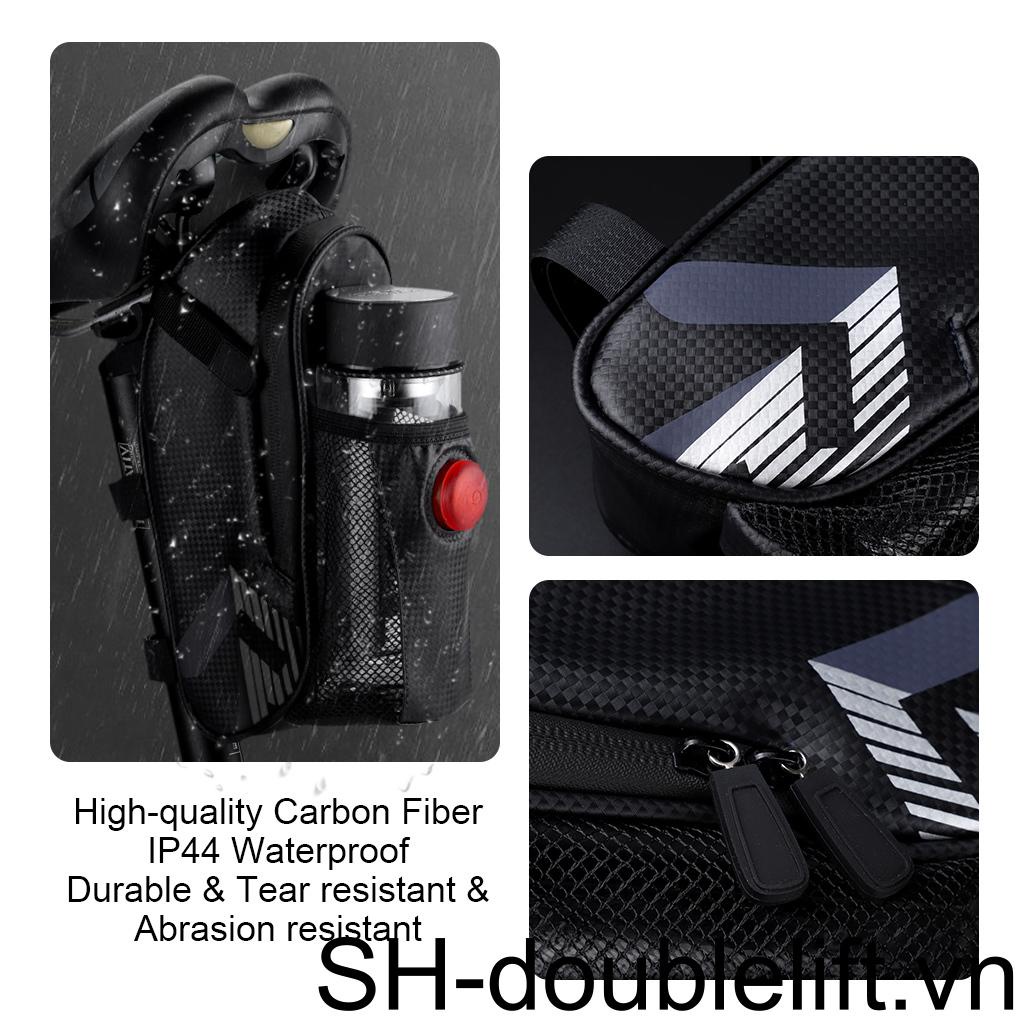 Túi Đựng Bình Nước IP44 Chống Nước Kèm Đèn LED Gắn Yên Xe Đạp