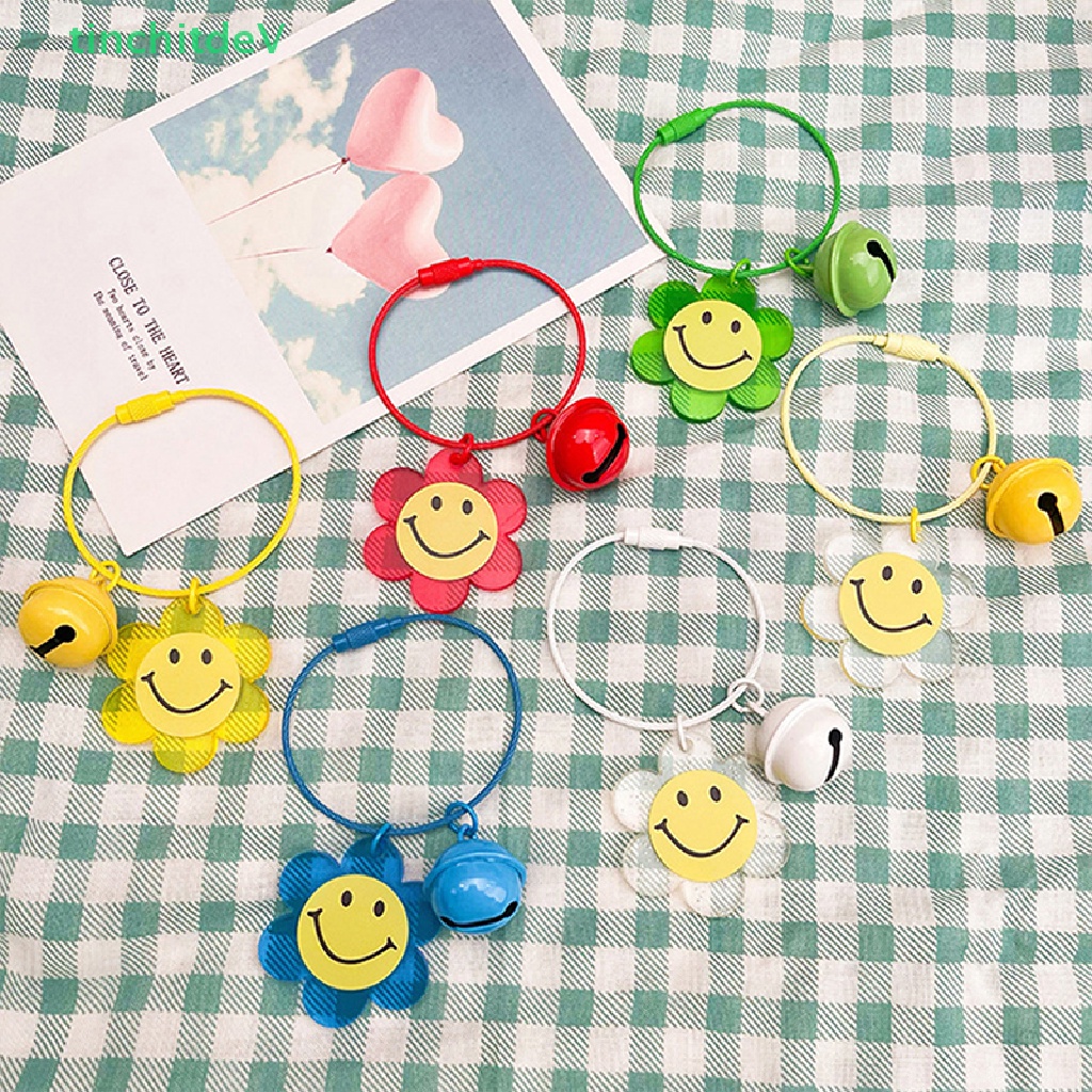 Móc Khóa Hoa Hướng Dương Bằng Acrylic Trong Suốt Dễ Thương