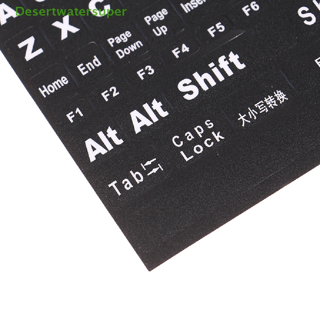 Miếng Dán Bàn Phím Máy Tính Trong Suốt In Chữ Tiếng Anh DSVN