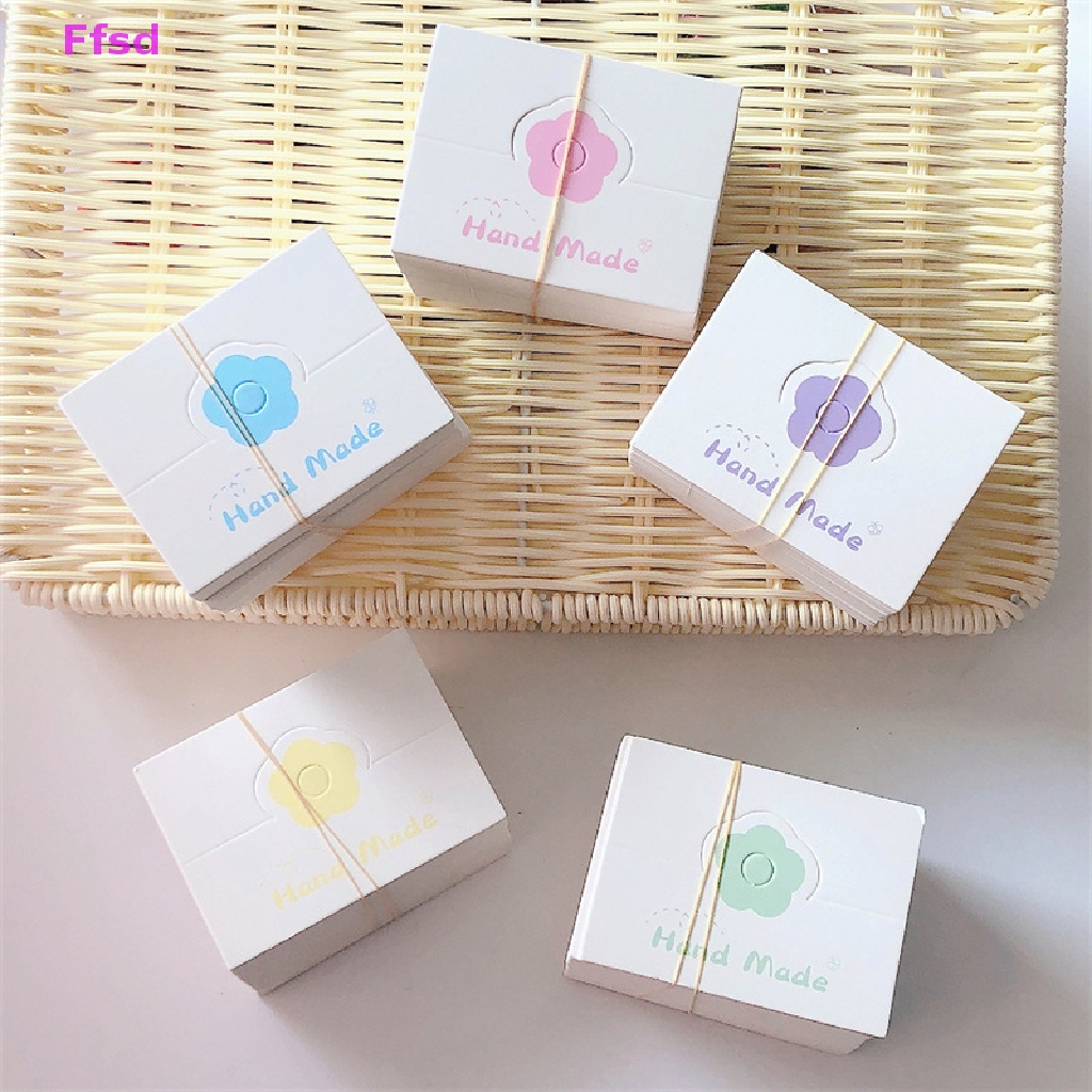 {Ffsd} Set 50 Thẻ Giấy Hình Hoa Nhiều Màu Sắc Trưng Bày Kẹp Tóc Vòng Tay Dây Chuyền Trang Sức Bán Chạy