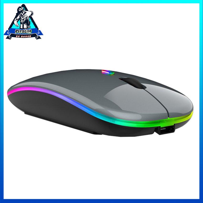 Chuột Không Dây Sạc USB Rgb Bt5.2 Cho Máy Tính Laptop Mac-Book Chơi Game 2.4Ghz 1600Dpi [U/1]