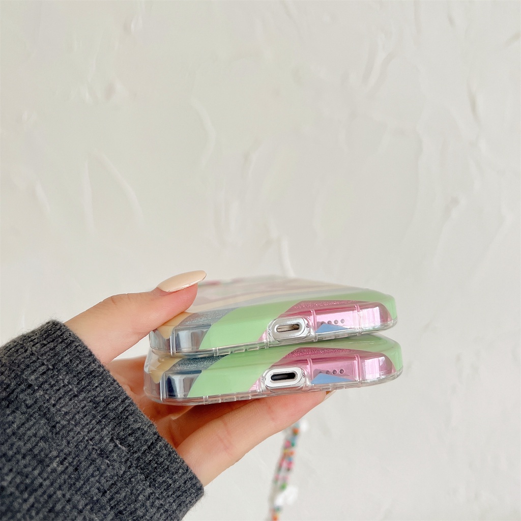 Ốp Điện Thoại Tpu Dẻo Trong Suốt Họa Tiết Ngôi Sao Năm Cánh Đính Ngọc Trai Lấp Lánh Chống Sốc Cho iphone 14Pro Max 13 12 11