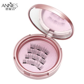 ♕dingsen 4 chiếc/1 hộp lông mi nam châm 3d dễ đeo hai dải nam châm lông mi giả từ tính lông mềm trang điểm mắt tái sử dụng 16 kiểu đồ nội thất