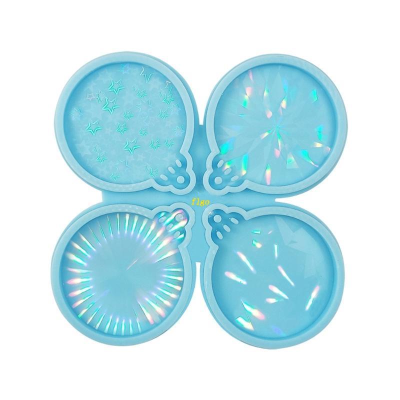 Khuôn Silicone Làm Mặt Dây Chuyền Thủy Tinh Hình Phấn Mắt Trang Trí Giáng Sinh