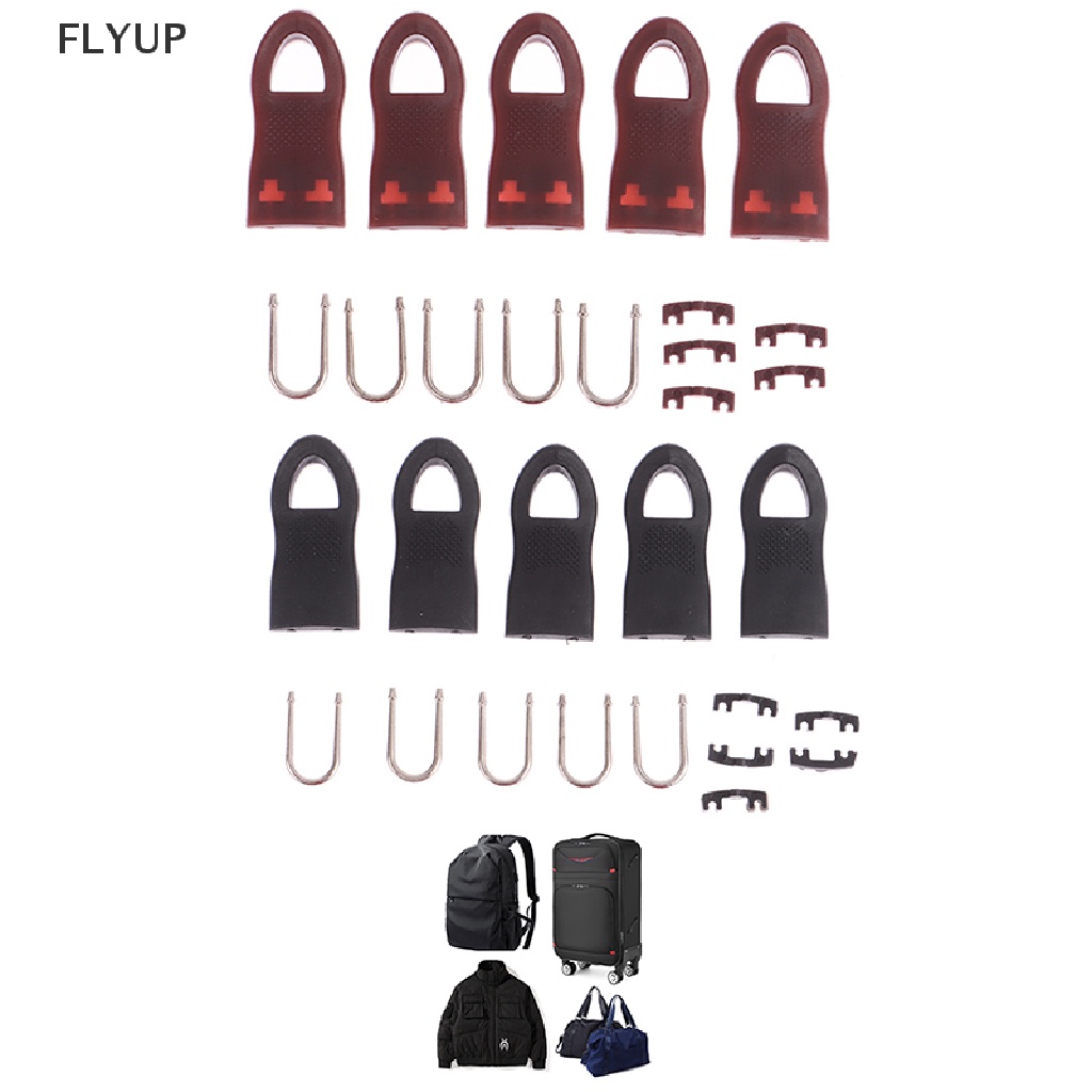 Set 5 Dây Khóa Kéo Có Thể Tháo Rời Tiện Dụng Cho Vali / Giày Bốt / Túi Xách