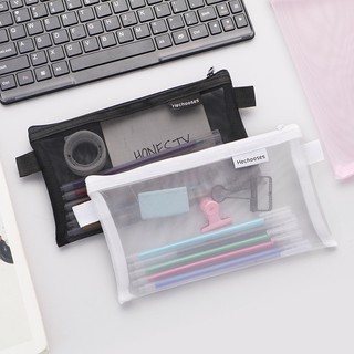 Bóp viết vải lưới trong suốt cỡ lớn tiện dụng cho học sinh
