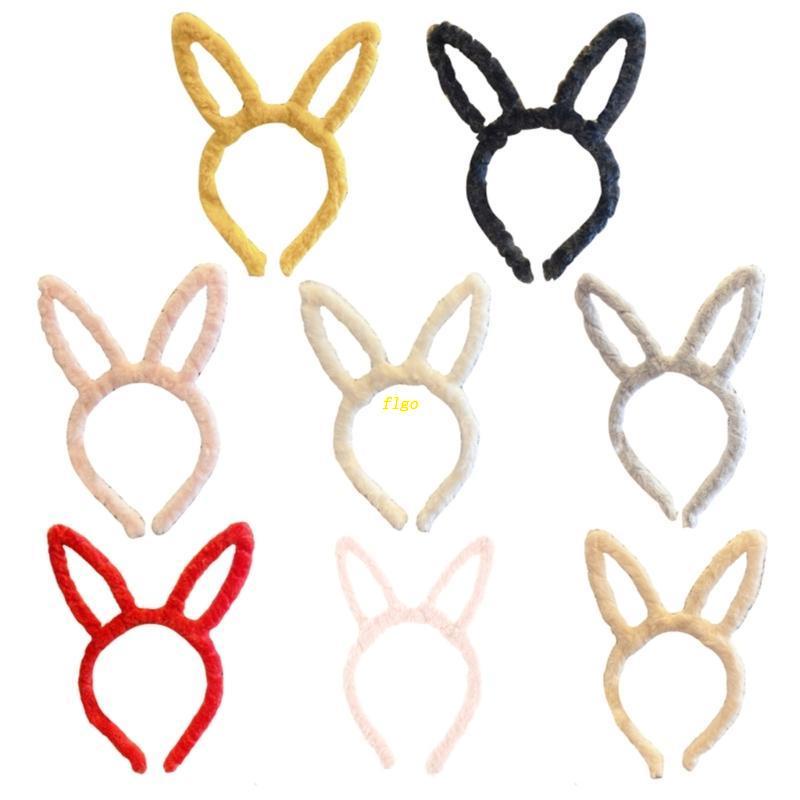 Set 10 Băng Đô Tai Thỏ Bông Dễ Thương Cho Bé Gái