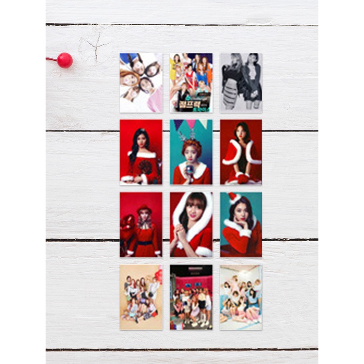 Set 100 Tấm Thẻ Ảnh Hd In Hình Nhóm Nhạc TWICE Dễ Thương Xinh Xắn