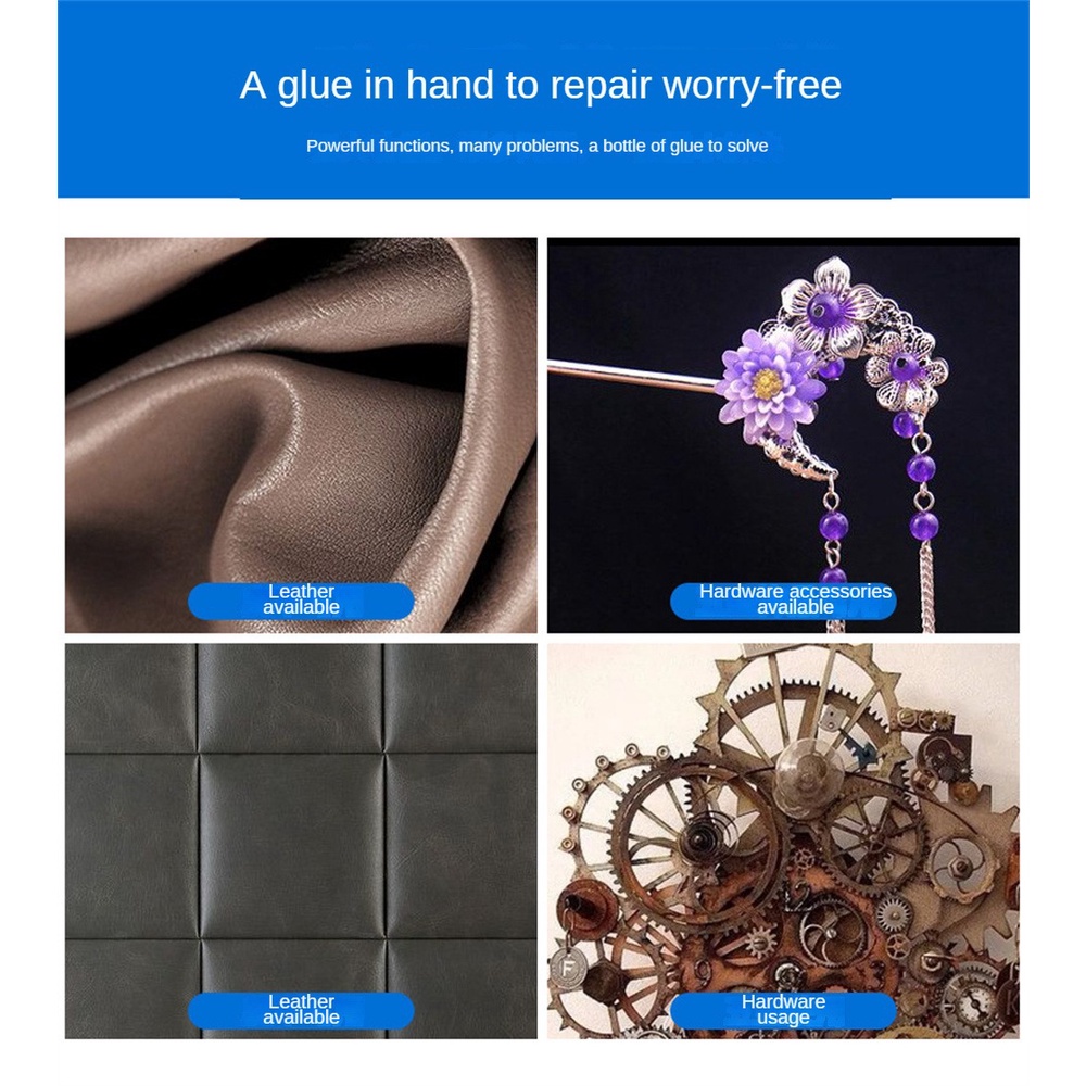 Keo Dán Nhựa Resin Khô Nhanh Hàn Quốc KX-10 20G Cyanoacrylate Cho Giày Da Nứt Nẻ