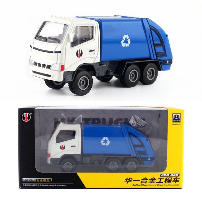 Mô Hình Xe Tải Chở Rác Bằng Hợp Kim Tỉ Lệ 1: 60