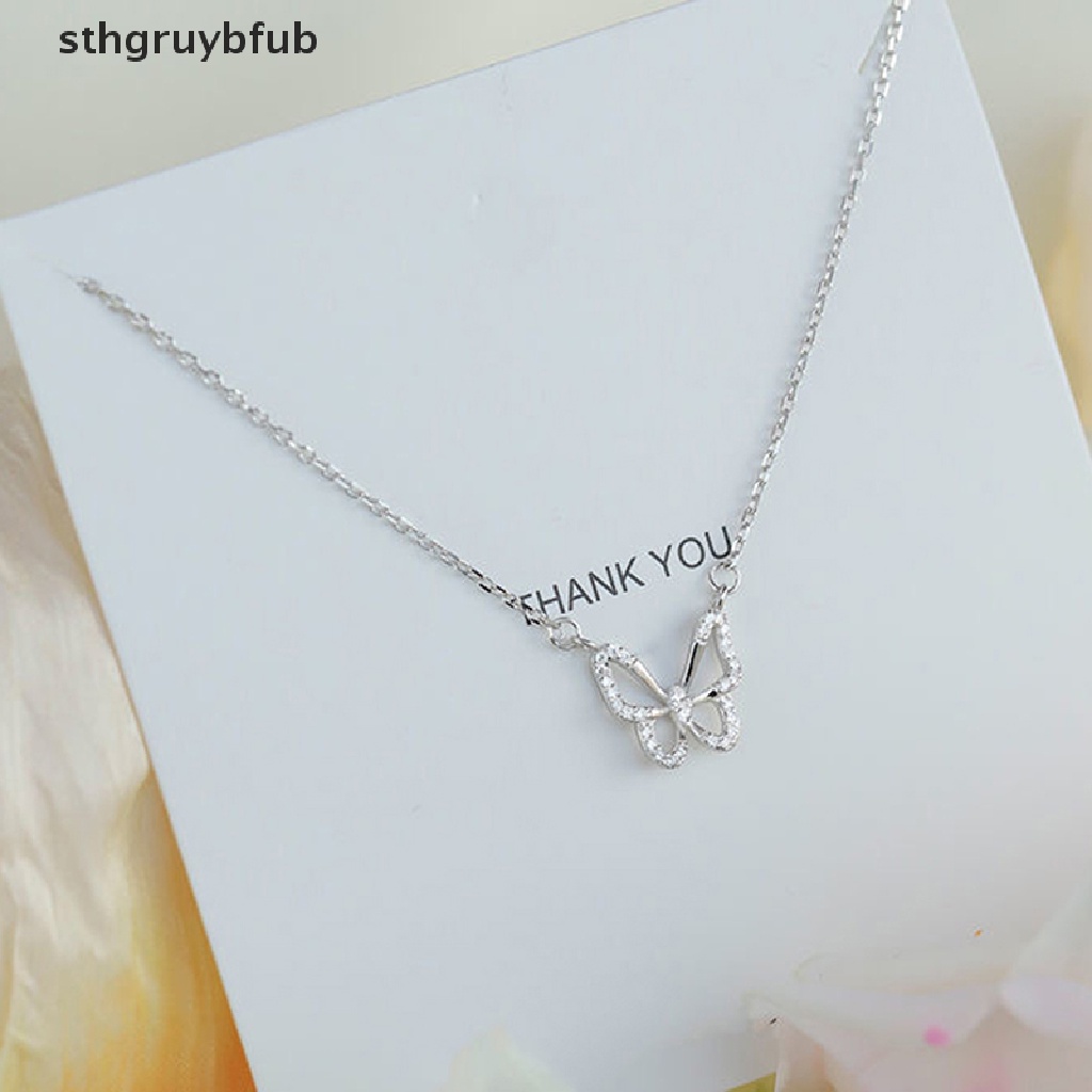 Vòng cổ Mặt Hình Bướm Đính Đá Thời Trang Cho Nữ