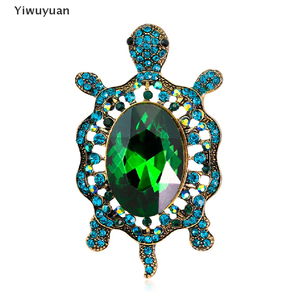 Ghim Cài Áo Hình Rùa Biển Đính Đá Nhân Tạo Thời Trang