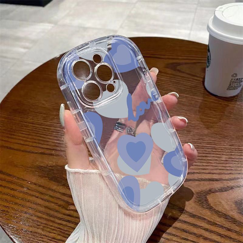 ✅Ốp Điện Thoại Mềm Trong Suốt Chống Sốc In Hình Trái Tim 12 Trái Tim Cho Iphone 8p / 14 11 7promax 13 / xr
