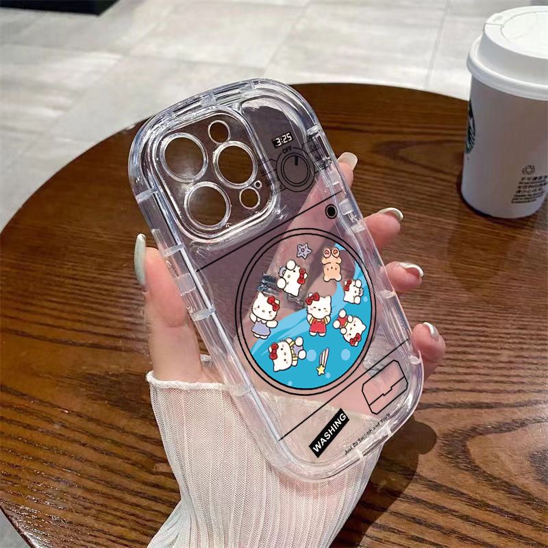 ✅Ốp Điện Thoại Mềm Trong Suốt Chống Sốc Hình Hello Kitty Cho iPhone14 / 138p / 712 / xs 11 Q2VT