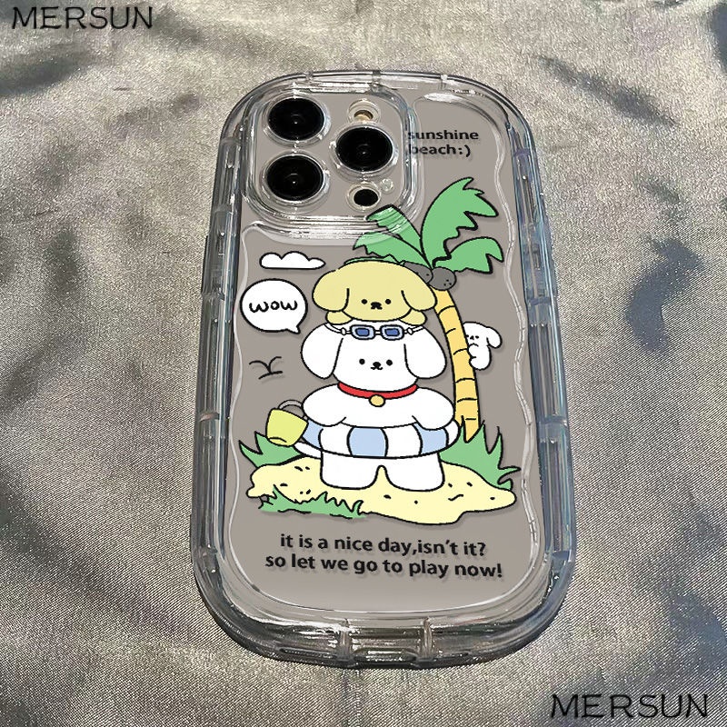 ✅Ốp Điện Thoại Mềm Trong Suốt Chống Sốc Họa Tiết Cây Dừa Cho Iphone Xs 11 7 / 13 Promax Xr 14 8p / 12 4MMS