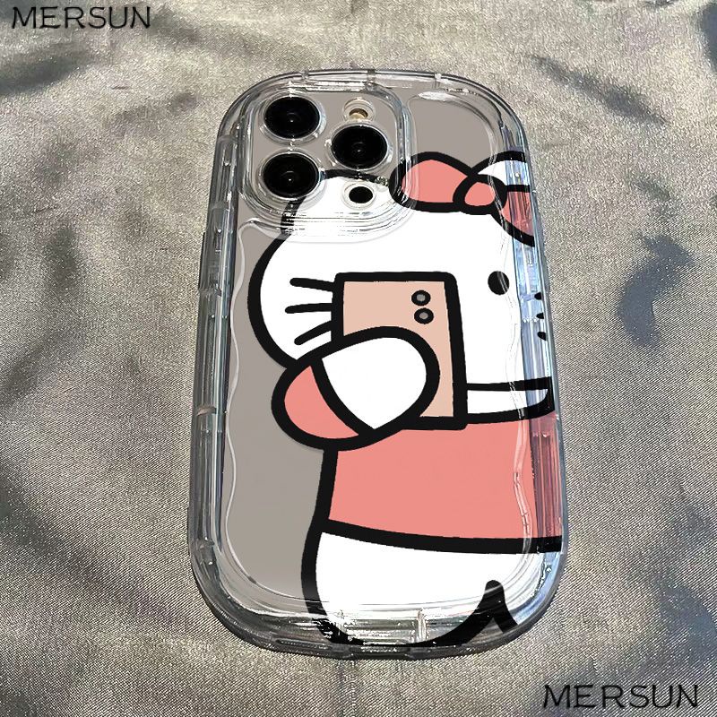 ✅Ốp Điện Thoại Mềm Trong Suốt Chống Sốc In Hình Mèo Cho Iphone 12promax Xrkt 1411 xs 138p 7