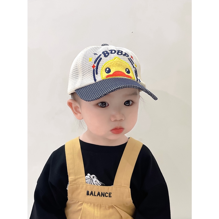 Mũ Lưỡi Trai Chống Nắng Phối Lưới Thời Trang Mùa Hè Dễ Thương Cho Bé