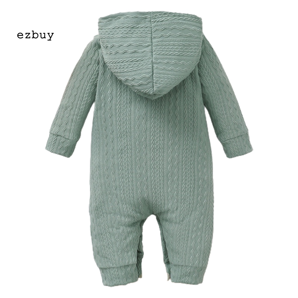 Bộ Đồ Ngủ Liền Thân Bằng Cotton Giữ Ấm Họa Tiết Bắt Mắt Độc Đáo Cho Bé Sơ Sinh