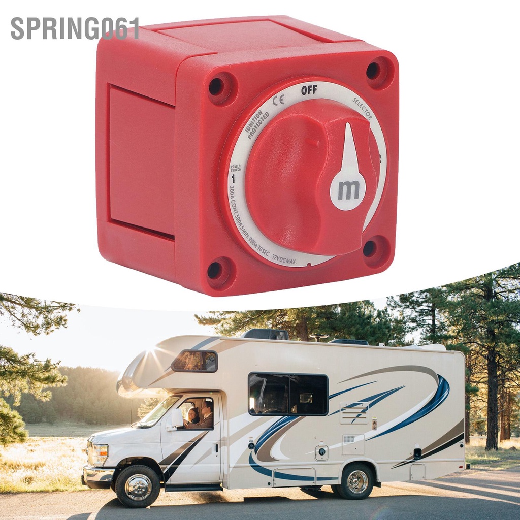 Công Tắc Ngắt Kết Nối Pin 300A 32V Kèm Vỏ Bọc Cho Tàu Thuyền RV