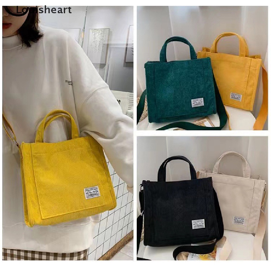 Túi Đeo Chéo Vai Louisheart Vải Nhung Phong Cách Retro Dành Cho Nữ TFG