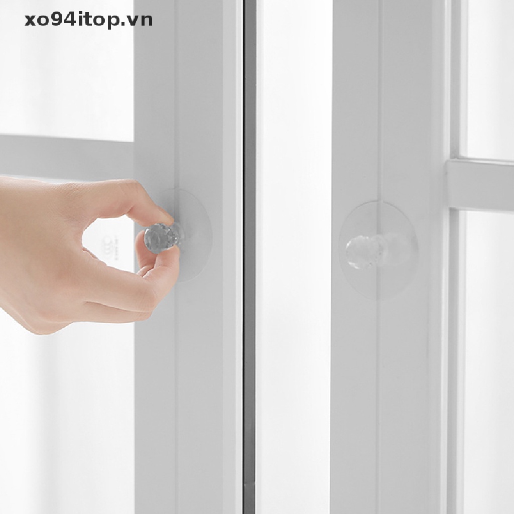 Set 10 Tay Nắm Ngăn Kéo Tủ Hình Viên Kim Cương Pha Lê