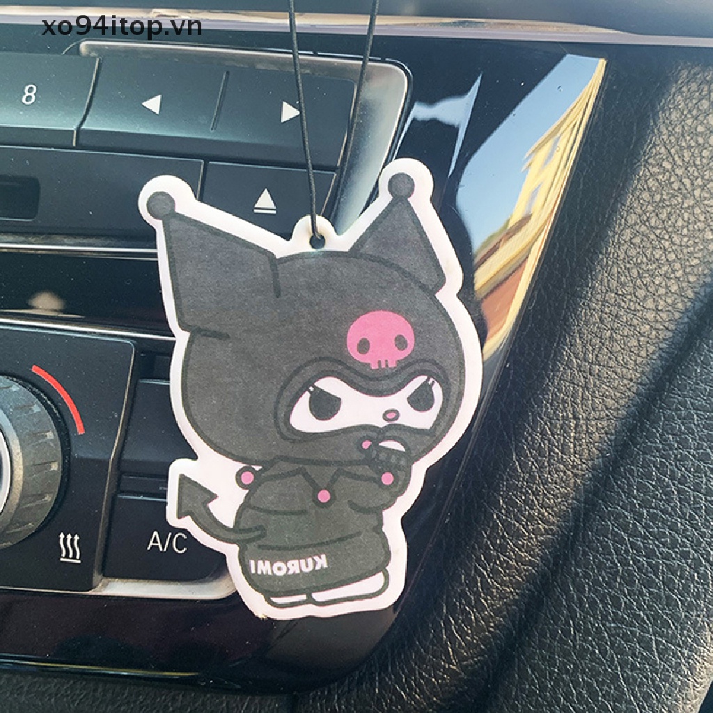 Xoitop Set 5 Giấy Khử Mùi Treo Xe Hơi / Tủ Quần Áo Hình Thỏ Kuromi Melody Tự Nhiên Đáng Yêu