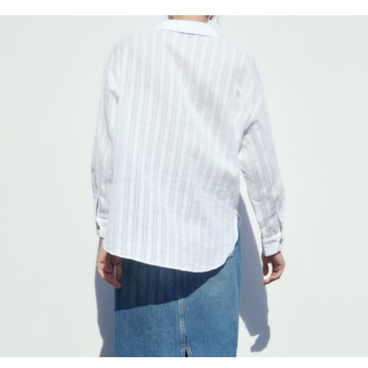 Áo Sơ Mi Tay Dài Cổ Chữ v Phối Ren Dáng Rộng Phong Cách Thời Trang Mùa Xuân Mới 238351023