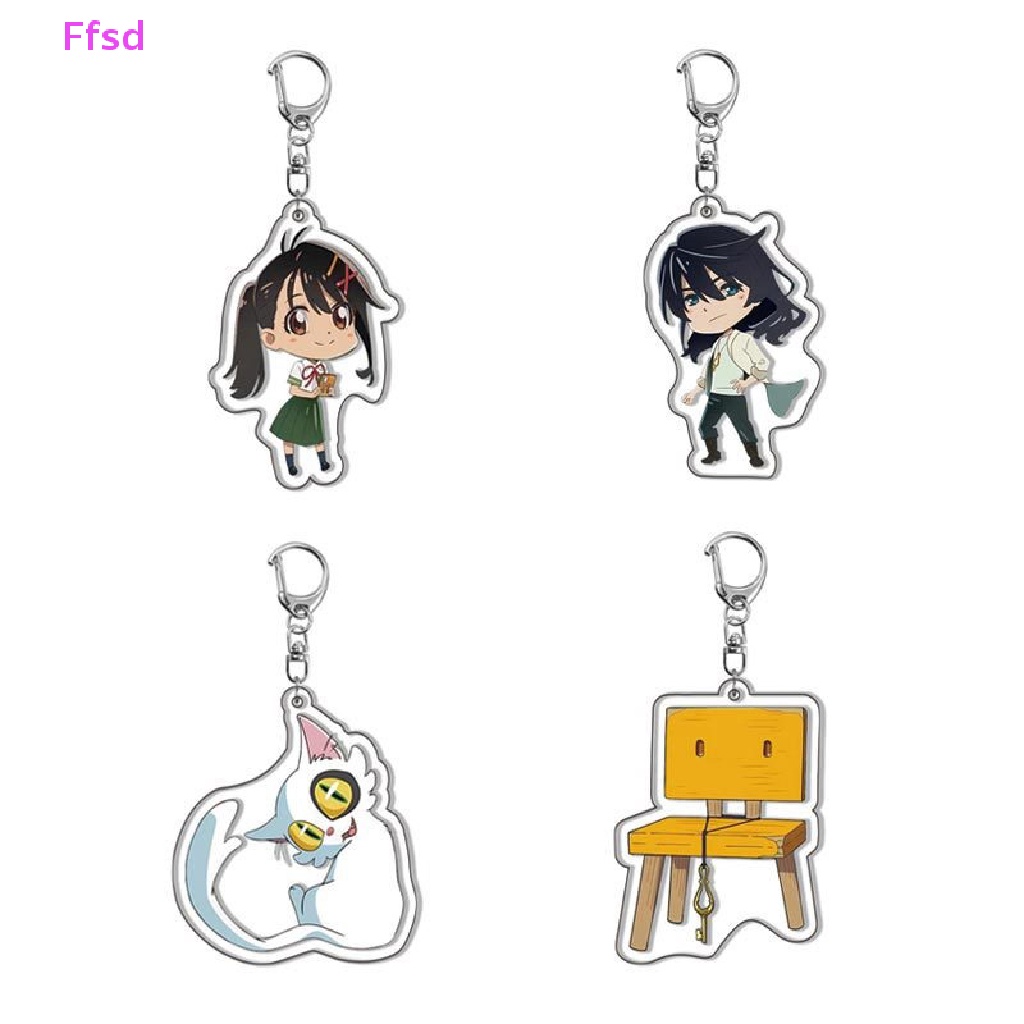 {Ffsd} Móc Chìa Khóa Acrylic Hai Mặt Trong Suốt Họa Tiết Hoạt Hình Anime