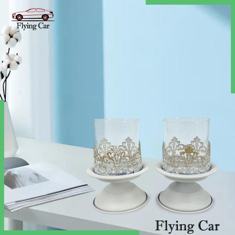 [Lzdjfmy2] Set 2 Giá Đỡ Nến Băng Dính Dùng Trang Trí Phòng Khách