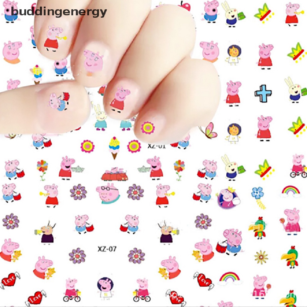 1 Bộ Miếng Dán Móng Tay Nghệ Thuật Thiết Kế Hỗn Hợp Mới {BUDDI}