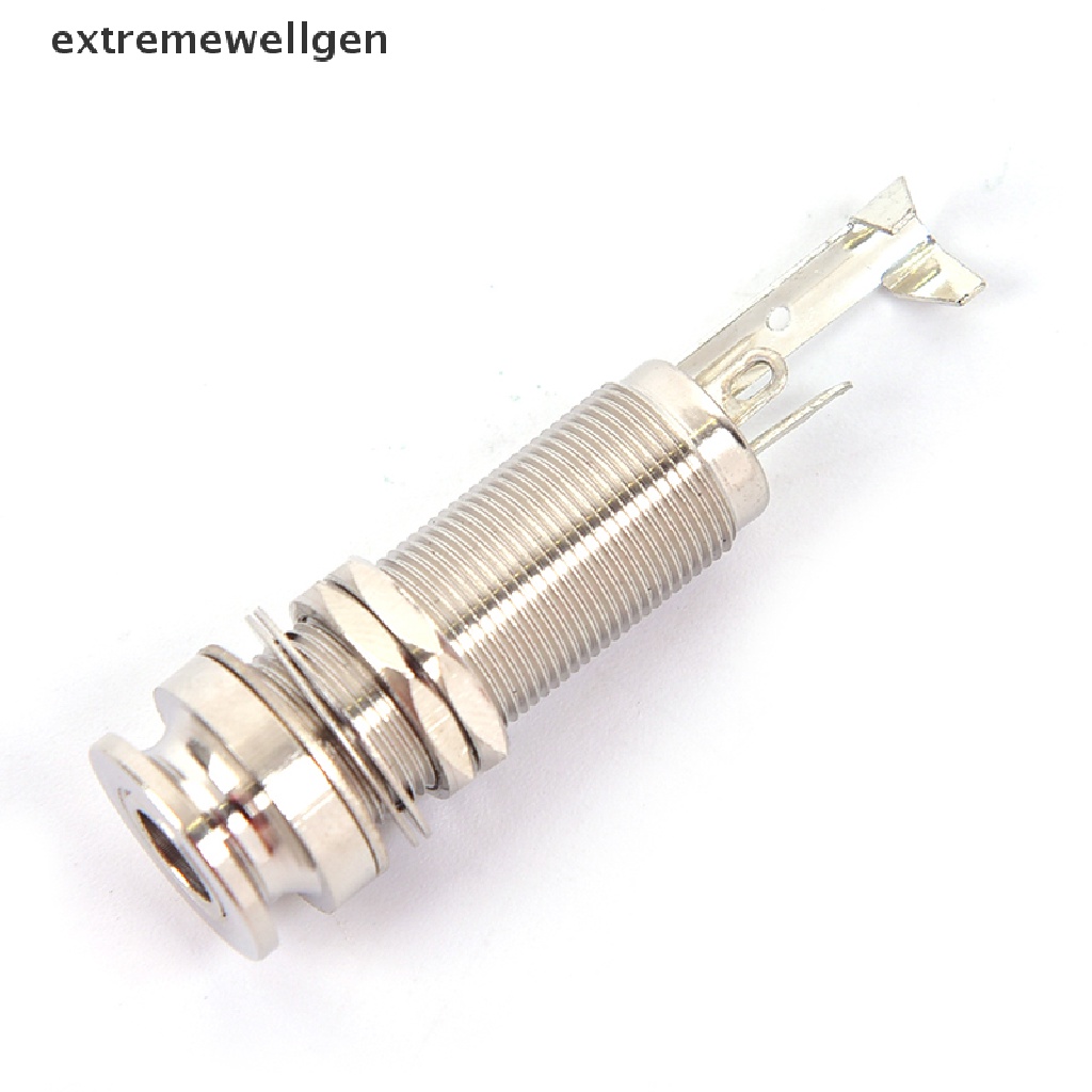 1 Jack Cắm Đầu Vào / Đầu Ra Đơn Dài Bằng Đồng Thau Cho Đàn Guitar Điện LLF