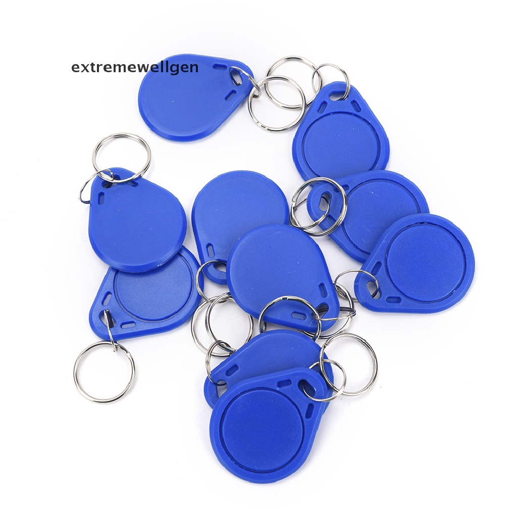 Bộ 10 Móc Khóa 13.56MHz RFID IC Keyfobs Token Chất Lượng Cao