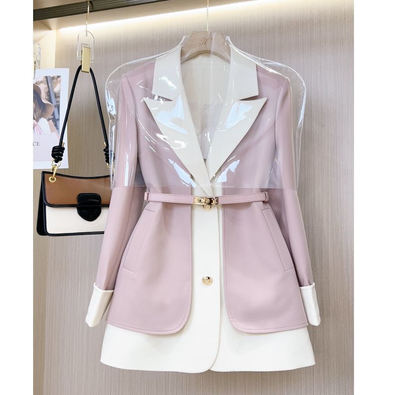 Áo Khoác Suit Thời Trang Pháp 2023 Phối Màu Tương Phản