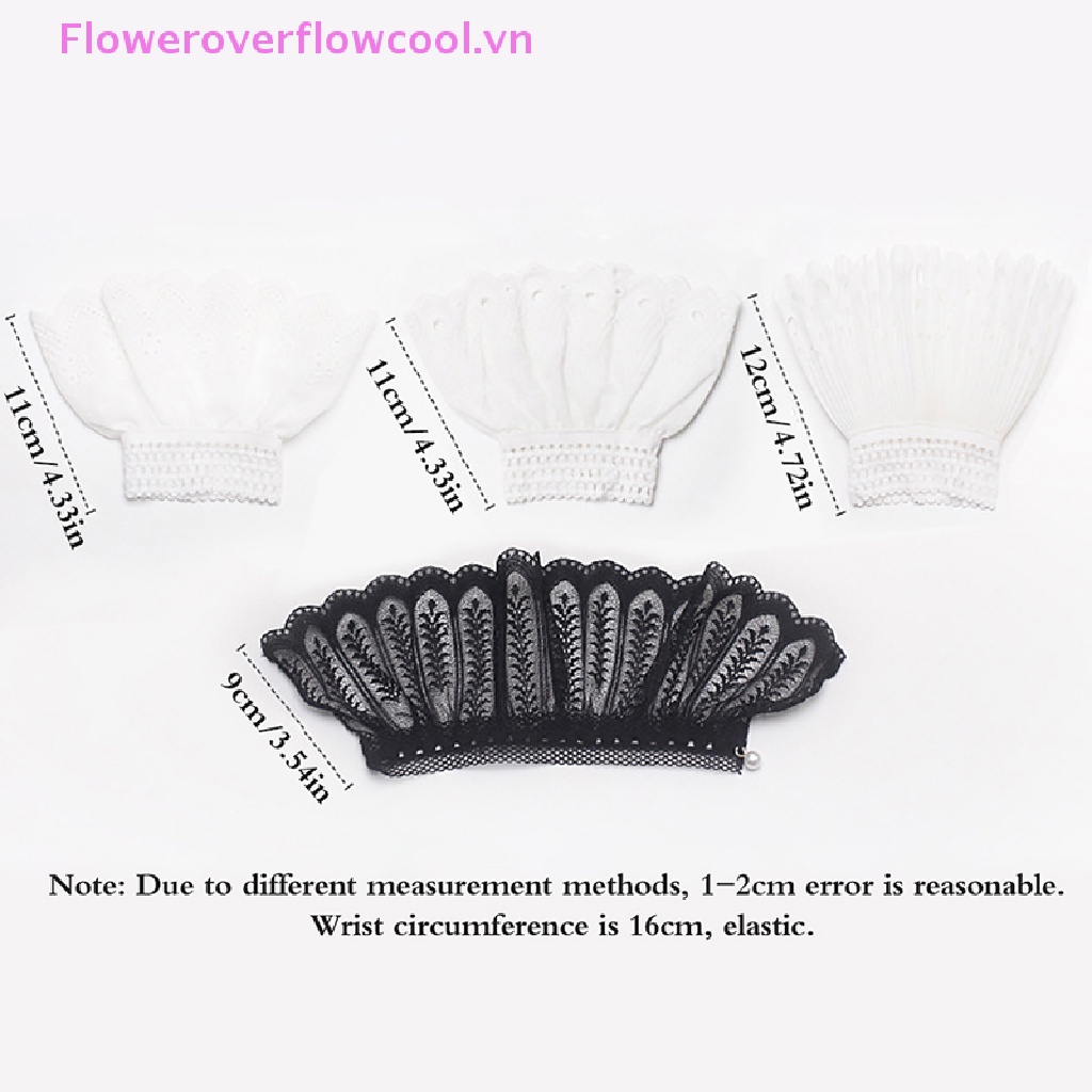1 Cặp Ống Tay Áo Giả Hai Lớp Họa Tiết Hoa Thời Trang Xuân Thu