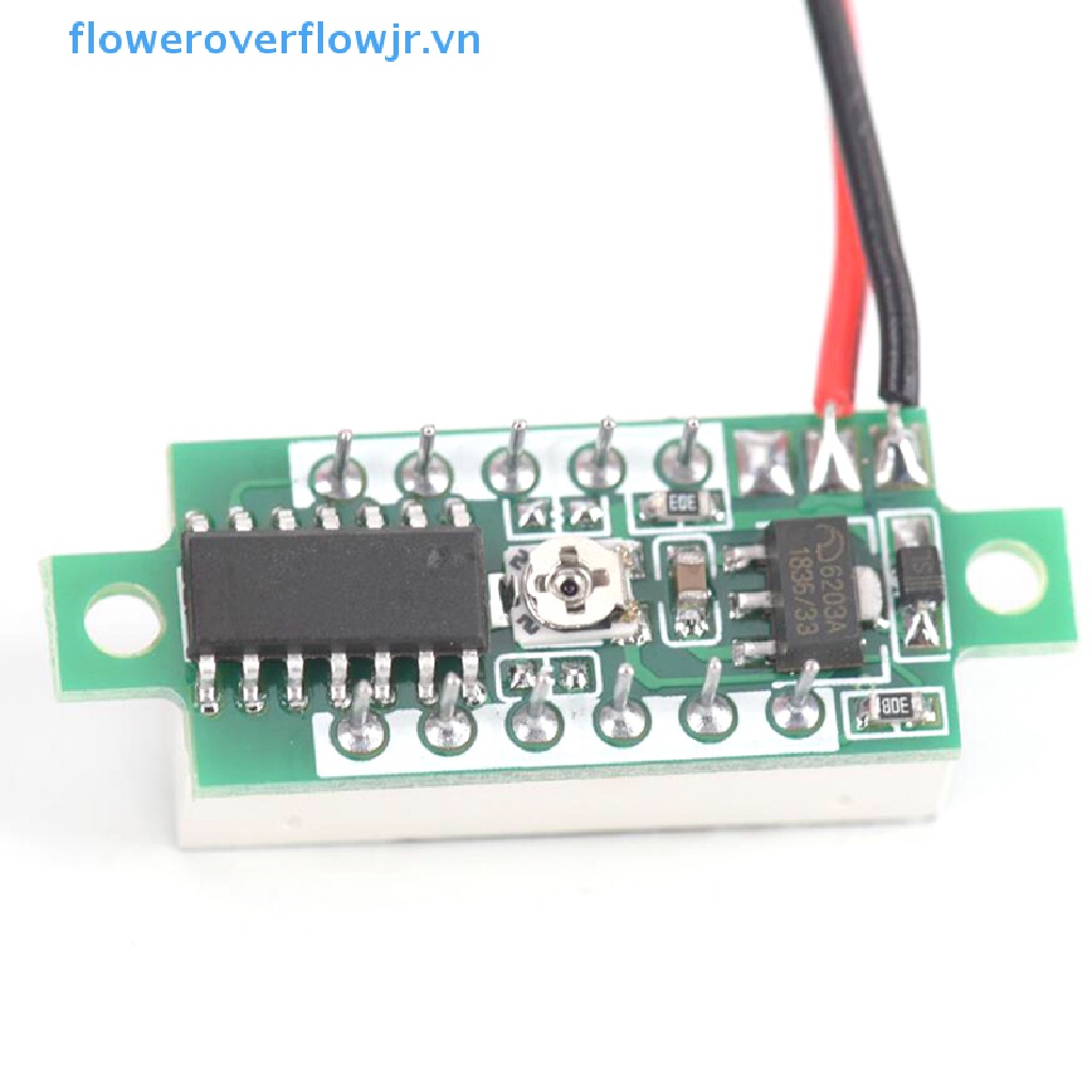 Vôn Kế Mini 2 Dây Màn Hình LED 3 Số DC 2.5-30V