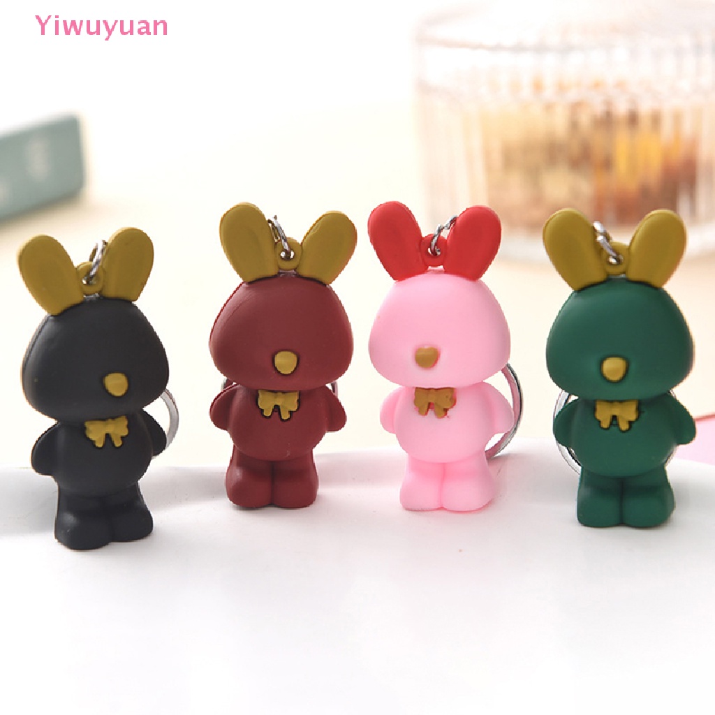 < Yiwuyuan > Móc Chìa Khóa Xe Hơi Hình Gấu Trúc Dễ Thương Cá Tính Phù Hợp Với Moto Mới