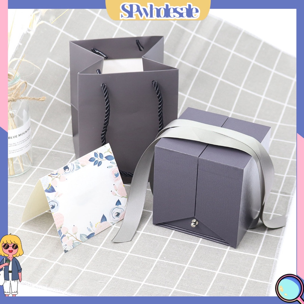 &lt;SPwholesale&gt; Hộp Đựng Nhẫn Hoa Khô Không Phai Màu Trưng Bày Trang Sức Thủ Công