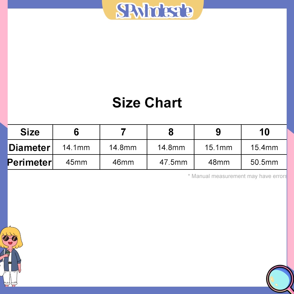 <SPwholesale> Nhẫn Hợp Kim Mạ Bạc Kiểu Dáng Đơn Giản Thời Trang