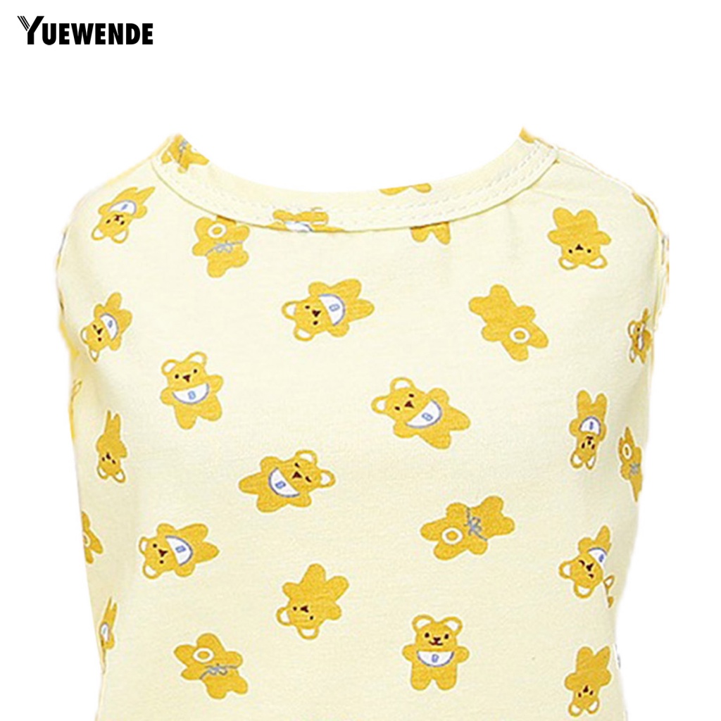 Yue.z Áo Sơ Mi Cotton Mềm Mại Họa Tiết Gấu Hoạt Hình Mặc Hàng Ngày Cho Cún Cưng