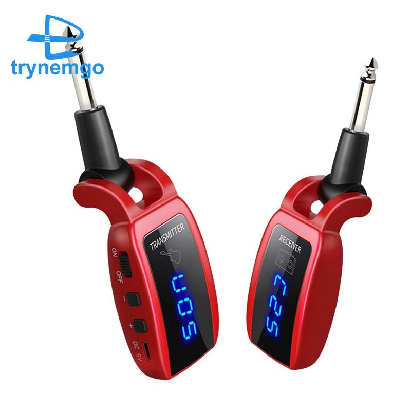 Thiết Bị Truyền Nhận Tín Hiệu Đàn Guitar Điện Không Dây Cổng Sạc USB Màn Hình LED UHF